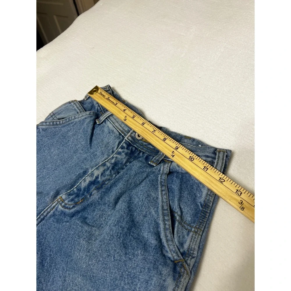 Vintage GUESS Girls Baggy Carpenter Jeans Y2K Wide Leg Denim Blue Size 10